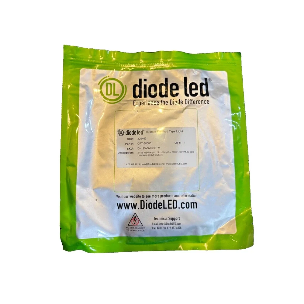 DIODE LED DI-12V-SW-CSTM 200 LED Tape Light, 12V, 3000K, 27.56 ft. *NEW*